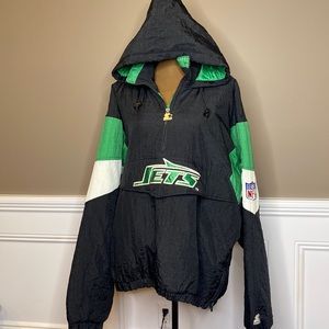 pullover starter JETS jacket